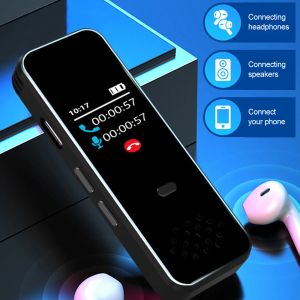 Players Recordier audio mp3 de réduction de bruit HD Intelligent avec enregistreur de téléphone mobile Bluetooth Enregistrement de l'activation vocale Mot de passe d'enregistrement