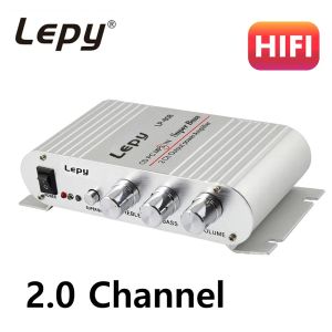 Players Lepy LP808 Mini Digital Hifi Car Power Power Amplificateur 2.0 Channel Digital Subwoofer Stéréo Bass Audio Player adapté à MP3, MP4
