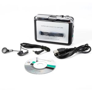 Reproductores Mini Cape To PC MP3 Cassette Tape to MP3 Converter Handheld Cassette Capture Walkman Cape Player Convertir cintas a MP3
