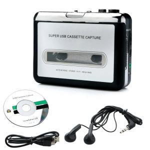 Players New Portable Tape to PC Super Cassette to MP3 Audio Music CD CD Digital Player Converter Capture Recorder + Earphone USB2.0