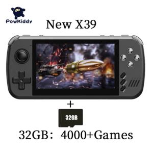 Players Powkiddy x39 4,3 pouces Portable Game Game Console PS1 Retro Video Games Consoles Prise en charge HD TV OUT Box Box Media Player