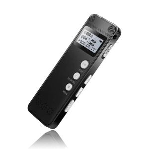 Players Professional Dictaphone Voice Activé Mini Digital Voice Regorder PEN 8 Go PCM Enregistrement Dual Mic Denoise Hifi MP3 lecteur noir