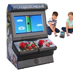 Joueurs Console rétro Jeu de table Mini 8 bits Jeux d'arcade rétro Contrôle du volume Lecteur de jeu vidéo classique portable avec bouton joystick