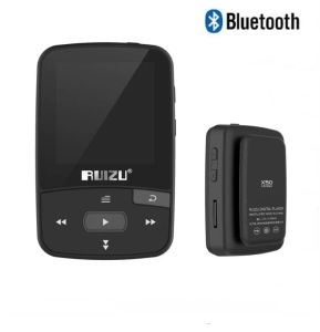 Jugadores Ruizu X50 Sport Clip Bluetooth Mic Music Player Ruizu x50 1.5 pulgadas Pantalla con radio FM, eBook, Clock, Data Free Shipp