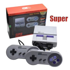 Jugadores Salida Super HD para SNES Retro Classic Reproductor de videojuegos portátil TV Mini consola de juegos Incorporado 21 juegos Doble gamepads