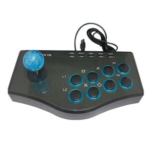 Joueurs USB Arcade Fight Stick Street Street Fighting Joystick 8 Buttons GamePad Controller pour PS3 / PC / Android, Fighter Arcade Game