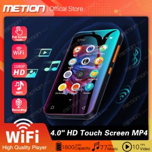 Lecteurs WIFI Bluetooth MP4 Lecteur MP3 4,0 pouces Écran tactile complet Étudiant Sports HIFI Musique Walkman intégré 8 Go de mémoire peut être mis en réseau