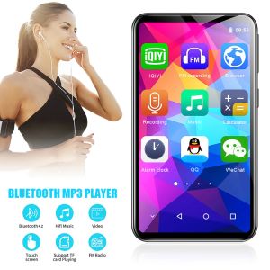 Joueurs WiFi MP4 Player Bluetooth Écran tactile complet avec 3,6 pouces Android HiFi Audio Portable MP3 Music Play Speaker MP3