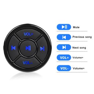 Players Wireless Bluetooth Compatible Média Wheel Wheel Remote Control Mp3 Music Player pour Android iOS Smartphone Control Car Kit