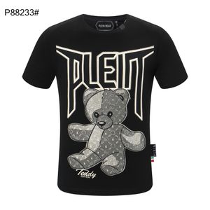 PLEIN BEAR T SHIRT Mens Designer Tshirts Marque Vêtements Strass Crâne Hommes T-shirts Classique Haute Qualité Hip Hop Streetwear Tshirt Casual Top Tees PB 11252