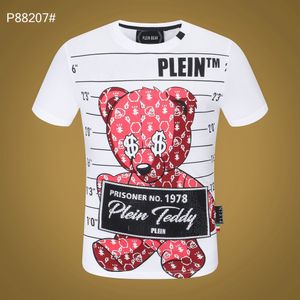 PLEIN BEAR CAMISETA Camisetas de diseñador para hombre Ropa de marca Rhinestone Skull Hombres Camisetas Clásica de alta calidad Hip Hop Streetwear Camiseta Casual Top Tees PB 11320