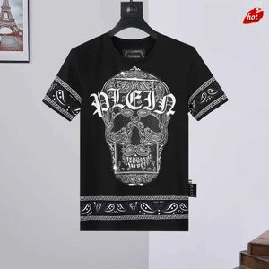 Plein Bear T Shirt Mens Designer Tshirts Ropa de marca Rhinestone PP Skull Men Camiseta redonda SS SS BAROQUE CON CRISTALES Hip Hop Tshirt Top Tees 161224 Hroa