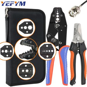 Pince à sertir les câbles coaxiaux Kit YF-05H pour SMABNC RG58 59 62 174 8 11 188 233 et outils de dénudage Cutter Crimper 230620