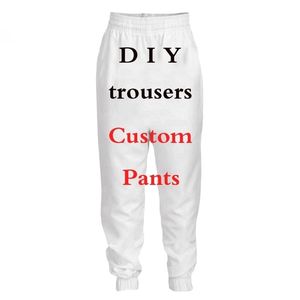 PLstar Cosmos Impresión 3D DIY Diseño personalizado Hombres / Mujeres Pantalones Casual Joggers Pantalones Drop Wholesalers para Drop Shipper 220613