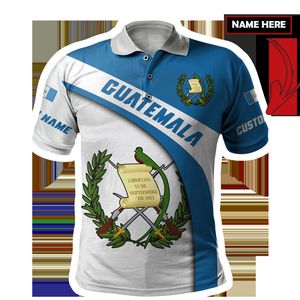 PLstarCosmos 3DPrint Guatemala Polo Shirt Nombre personalizado Equipo Divertido Verano Harajuku Camisetas sin mangas Fitness Estilo unisex 1 220713