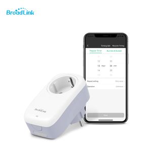 Plugs BroadLink SP4 WiFi Smart Plug Socket EU 16A Contrôle vocal par Alexa et Google Home pour Smart Home Solution Remote Control