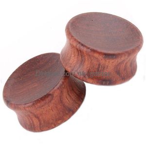 Plugs Tunnels Body Jewelry Tiger Wood Cóncavo Ear Plug Mix 622Mm 36Pcs Ventas Piercing Tunnel And Gauges Drop Delivery Dhgarden Dhdgp