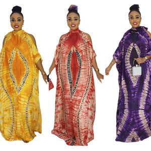 Robes grande taille Style libre Caractéristiques nationales africaines Modèle classique Mousseline de soie Épaules dénudées Col montant Robes grande taille 230907