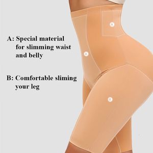 Grande taille contrôle de la taille formateur sous-vêtements femmes Shapewear ventre minceur jambe ceinture Shaper bout à bout taille haute contrôle Pantie 240104