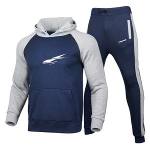 Survêtement de football pour femmes de grande taillesurvêtements de sport survêtement velours sweat à capuche pantalons ensembles costumes imprimés décontractés vêtements de sport fitness Joggers marque mâle