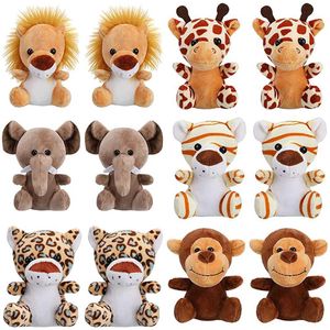 Plush muñecas 12 mini jungla juguetes de peluche juguetes pequeños llenado de animales bosque de animales joya de regalo de regalo de regalo de animales