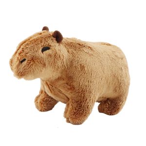 Plush Dolls 18cm Simulation Capybara Plush Toy Fluffy Capybara Doll Soft Stuffed Animal Toy Kids Birthday Gift Toy Home Room Decor 230608