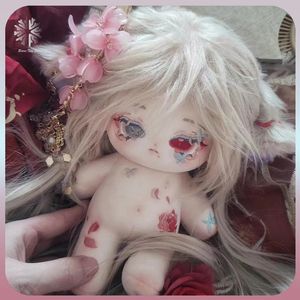 Muñecas de peluche 20 cm Figura de muñeca linda Kawaii Algodón Estatuilla de dibujos animados Traje de cintura Puede cambiar la ropa Adorno Regalos para niños 231021