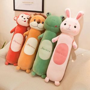 Poupées en peluche 50 cm mignon lapin oreiller jouet lion singe grenouille animal longue jambe coussin de couchage poupée aux enfants anniversaire cadeau de Noël 231211