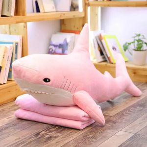 Plush Dolls 60-140cm Giant Russia Shark From Ike A Stuffed Pink Shark Toys Big Sofa Cushion for Girl Kids Christmas Gift 230927