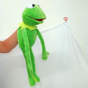 Muñecos de peluche 60 cm divertido Big Muppet Show Juguetes de animales de peluche Peluche Rana de peluche Muñeco de peluche Kermit Rana Marioneta de mano Boca en movimiento 230803