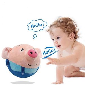 Poupées en peluche 999Songs Cute Music Singing S ing Electronic Baby Toys Bouncing Pig Pets USB Record Talking Gift Toy for Toddler Kids 221129