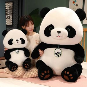 Poupées en peluche Kawaii rond gras mignon Panda jouets beaux animaux ours peluche douce poupée pour enfants drôle cadeau d'anniversaire dessin animé oreiller 231007
