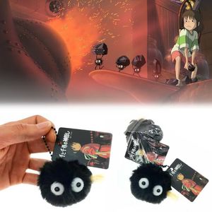 Llaveros de peluche 50 unids / lote Anime Spirited Away Peluche Llavero Peluche Mi vecino Totoro Colgante Llavero Fans cómicos Lindo regalo al por mayor 230921