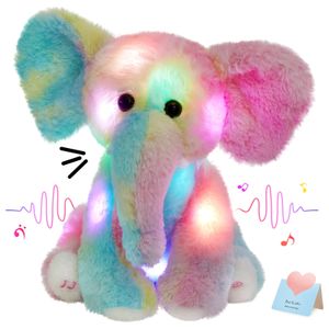 Lumière en peluche - Toys Up Recordable Elephant Rainbow LED Light Toys Plans Cute Doll Gift Kids Toy pour filles en peluche Enfants 231114