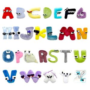 Plush Toy Anime Doll Kawaii 26 English Letters Stuffed Toys Kids Enlightenment Montessori Christmas Gifts