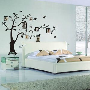 po arbre cadre famille pour toujours mémoire arbre sticker décoratif adesivo de parede amovible pvc sticker mural bricolage zooyoo94AB 210420