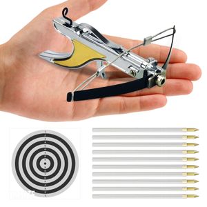 Pocket Crossbow Mini Crossbow Model Bow and Arrow Hunting Outdoor Miniature Crossbow Art Craft Collectible for Adult