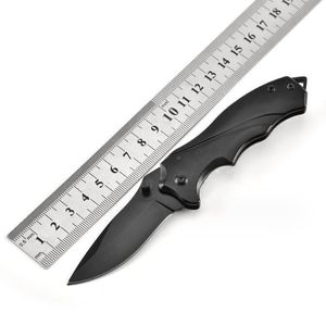Couteau pliant de poche Poignée en titane en acier inoxydable de haute dureté Petits couteaux pliants Kits d'outils de survie à lame pliée multifonctionnelle