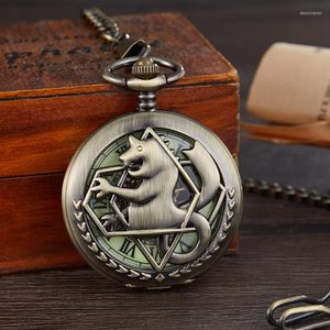 Relojes de bolsillo 8 tipos de lujo Phoenix esqueleto reloj mecánico hombres mujer antiguo collar Fob cadena reloj masculino