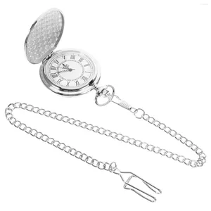 Pocket Watchs Men's Roman Numeral Portable Retro gros avec numéro vintage décoratif pour le cadran