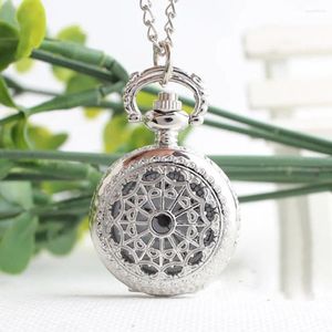 Pocket Montres Spider Webs Retro Small Size Watch Collier Vintage Fashion Jewelry Pender on Chain