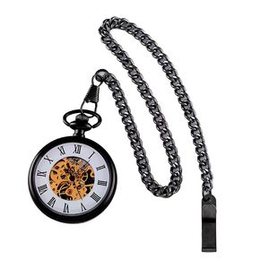 Relojes de bolsillo Vintage dorados con 2 lados y caja abierta, reloj de bolsillo mecánico, cuerda manual, colgante para hombre y mujer con cadena, reloj de anime