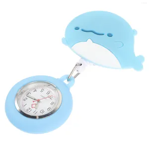 Montres de poche montre pince d'allaitement femmes baleine petit miroir en verre ordinaire médecins Miss infirmières