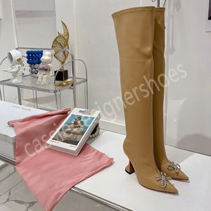 Bottines de créateurs à bout pointu pour femmes, fermeture éclair sexy en cuir véritable noir, cuissardes hautes, nouvelles chaussures Martin en peau de vache pour femmes, mules de mode printemps et automne 2023