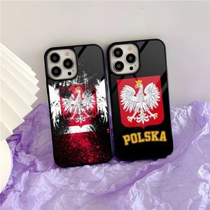 Case de teléfono de la bandera polaca de Polonia para Samsung S22 S10 S20 S30 S21 Ultra Edge Note Lite 10 20 Pro Plus Silicone Trendy Cover