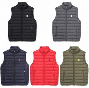 POLO hommes gilets col vertical vers le bas gilets chauds sans manches poney Hip Hop vestes de mode manteaux d'extérieur S-XXXL s0Yj #