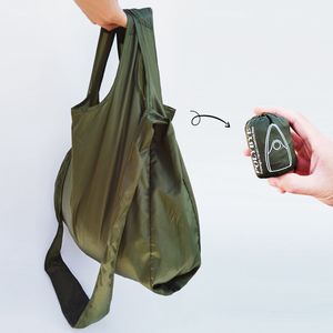 Polybye súper ligero bolso reutilizable bolso ecológico bolso de compras plegable de nylon bolso cruzado CX220325