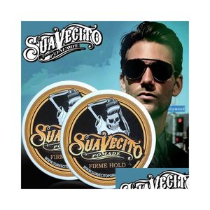 Pomades Waxes Suavecito Pomade Strong Style Restoring Hair Wax Skeleton Slicked Oil Mud Keep Men And Women. Drop Delivery Products Dhm43