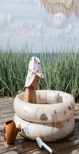 Accesorios para piscinas, bañera inflable para niños, piscinas redondas para bebés, almohadilla de verano para exteriores 3981319