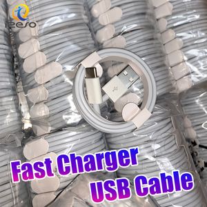 Cable USB de calidad OEM 1M 3 pies Cables USB-C Cargador de cable tipo C de carga rápida para iPhone 15 12 11 Teléfonos Samsung izeso